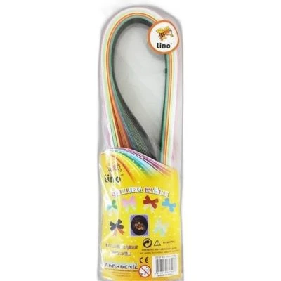 LİNO QUILLING KAĞIDI APARATLI 12 RENK 72 ŞERİT (10X500 MM.)
