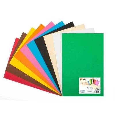 LİNO YAPIŞKANLI EVA 50X70 CM. 2MM. KARIŞIK RENK