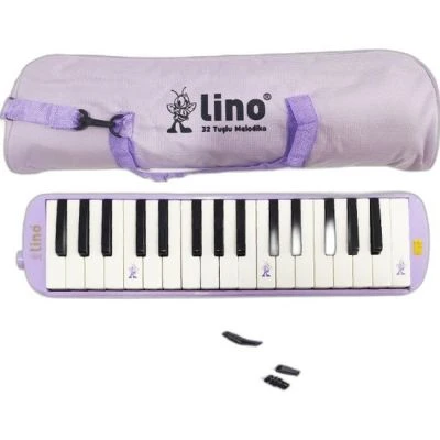 LİNO MELODİKA 32 TUŞLU BEZ ÇANTA PASTEL MOR
