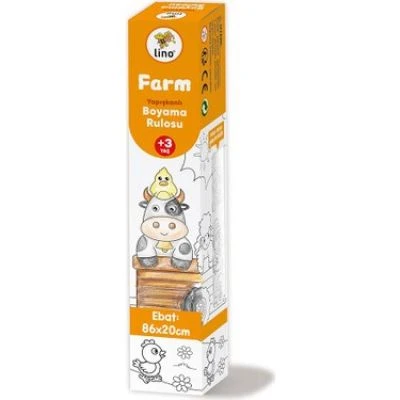LİNO YAPIŞKANLI BOYAMA RULOSU FARM 86X20 CM