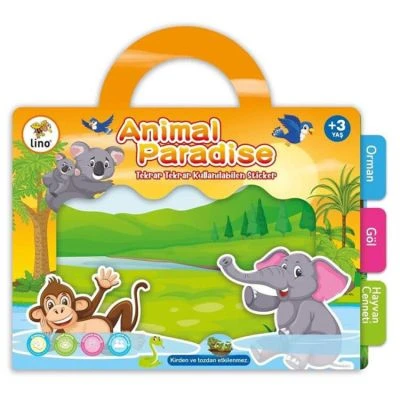 LİNO TEKRAR TEKRAR KULLANILABİLEN STICKER ANIMAL PARADISE