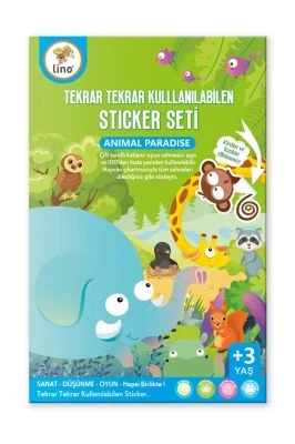 LİNO TEKRAR TEKRAR KULLANILABİLEN STICKER SETİ ANIMAL