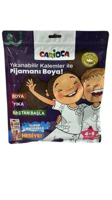 CARİOCA BOYANABİLİR PİJAMA - YIKANABİLİR KALEMLER İLE PİJAMANI BOYA 4-5 YAŞ