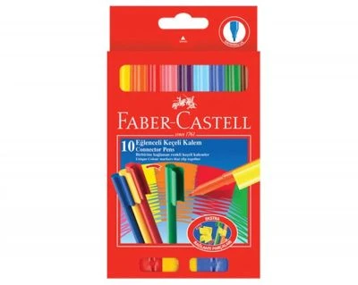 FABER-CASTELL 10LU EĞLENCELİ KEÇELİ KALEM