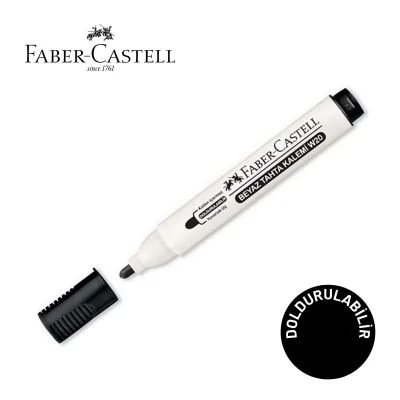 FABER-CASTELL BEYAZ TAHTA KALEMI W20 SİYAH
