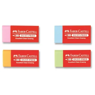 FABER-CASTELL DUST-FREE RENKLİ SİLGİ  24 LÜ