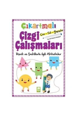 ÇIKARTMALI ÇİZGİ ÇALIŞM.-RENK,ŞEKİL/EMAÇOCUK