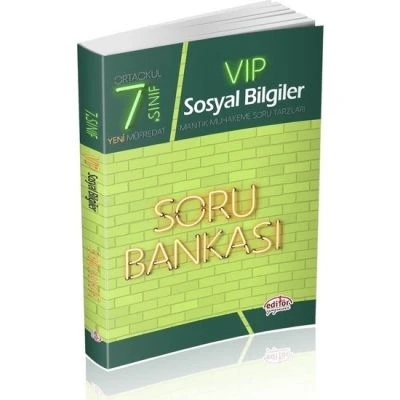 EDİTÖR VİP 7 SOSYAL SORU BANKASI