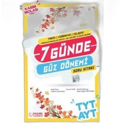PALME TYT-AYT SÖZEL 7 GÜNDE GÜZ DÖNEMİ SB