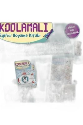 KODLAMALI EĞİTİCİ BOYAMA SETİ (4-5 YAŞ - 2 KİTAP)
