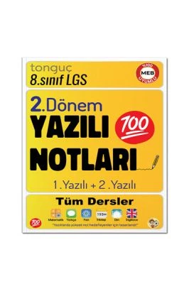 TONGUÇ 8. SINIF YAZILI NOTLARI 2. DÖNEM 1 VE 2. YAZILI