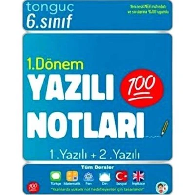 6. SINIF YAZILI NOTLARI 1. DÖNEM 1 VE 2. YAZILIİNDIRIM