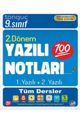 9. SINIF YAZILI NOTLARI 2. DÖNEM 1 VE 2. YAZILI