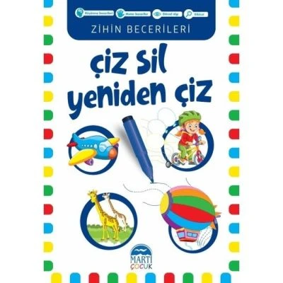 ZIHIN BECERILERI ÇIZ SIL YENIDEN ÇIZ LACIVERT