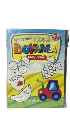 TEKERLEMELİ BOYAMA MEYVELER & TAŞITLAR 4-5 YAŞ