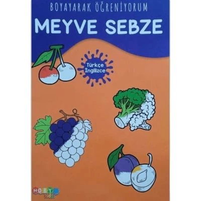 HOBY KİDSS BOYAYARAK ÖĞRENİYORUM-MEYVE SEBZE