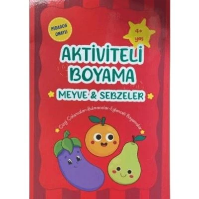 HOBY KİDSS AKTİVİTELİ BOYAMA-MEYVE SEBZELER